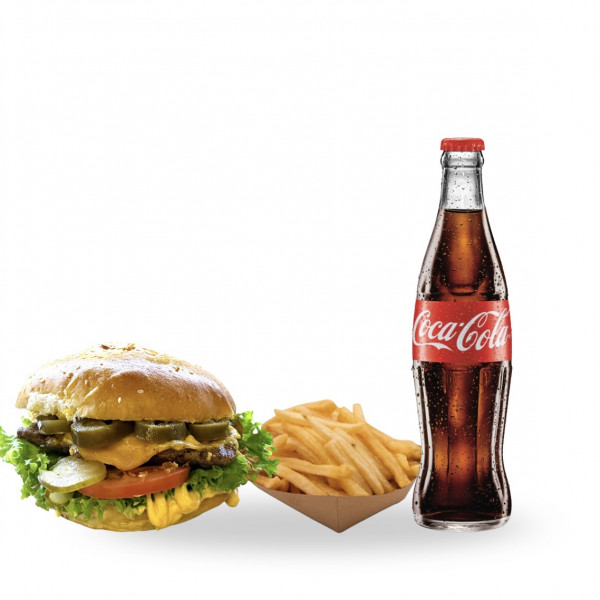 LUX BURGER - MENÜ CHILI CHEESEBURGER